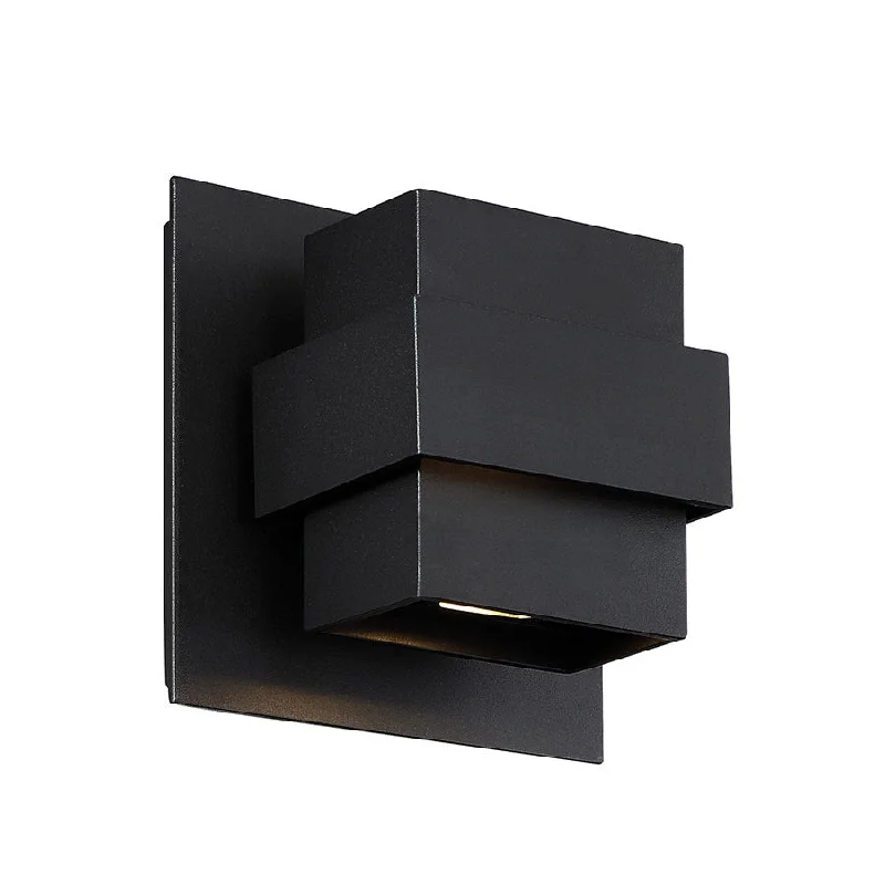 Recessed lights for spas to create a serene environmentPandora LED Outdoor Wall Light in Black