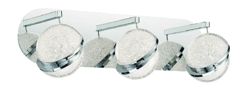 Low - voltage recessed lights for safety in children's roomsSilver Slice 3 Light LED Bath in Chrome