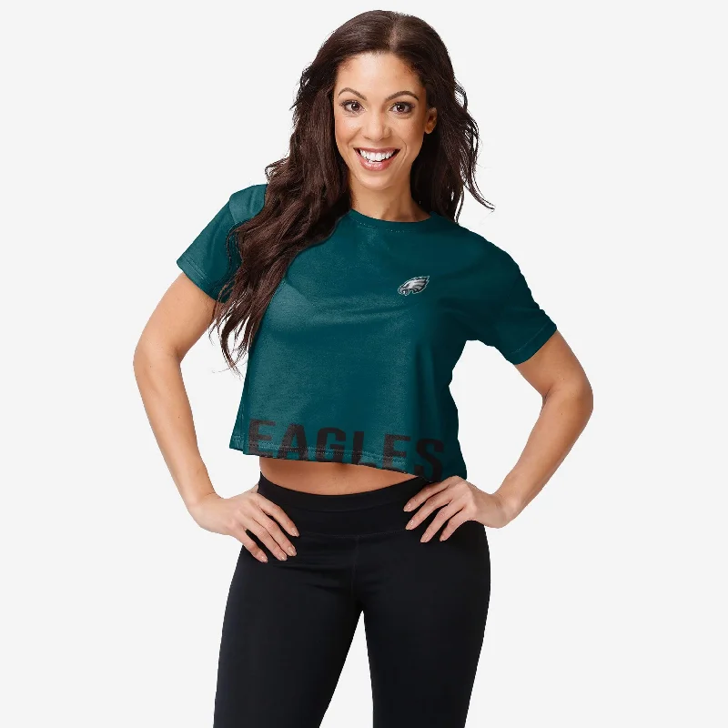 Philadelphia Eagles Womens Bottom Line Crop Top