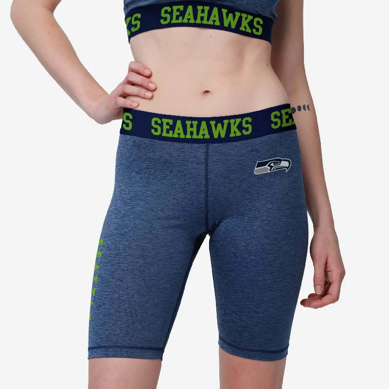 Seattle Seahawks Womens Team Color Static Bike Shorts