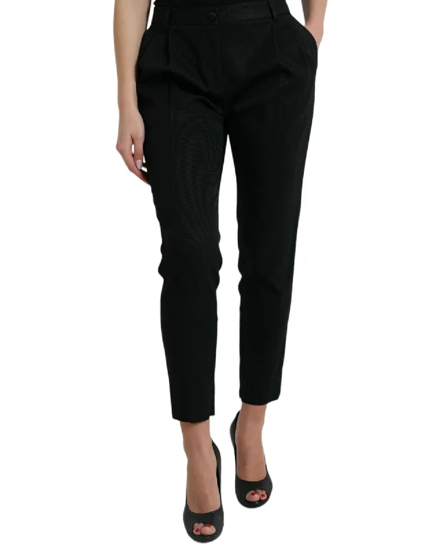 Dolce & Gabbana High Waist Cropped Tapered Pants