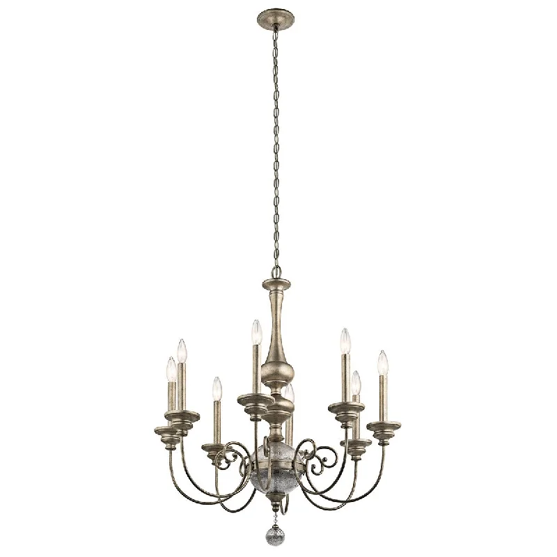 Chandeliers with Metal Frames in Copper FinishBeauvoir 8 Light Grand Chandelier - ID 8425 Chandeliers with Metal Frames in Copper FinishBeauvoir 8 Light Grand Chandelier - ID 8425