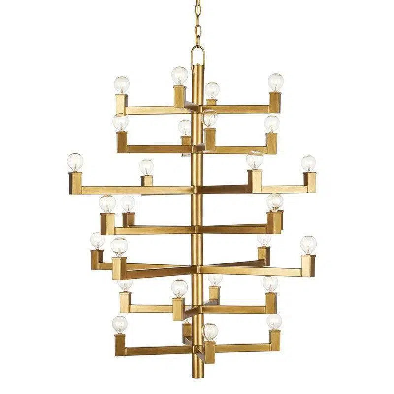Chandeliers with Metal Frames in Gold FinishBrass Andre Medium Chandelier