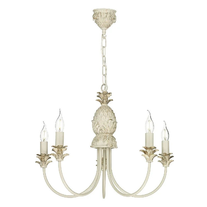 Chandeliers with Metal Frames in Copper FinishCabana Cream/Gold 5 Light Pendant/Chandelier (shades sold separately) - ID 7728 Chandeliers with Metal Frames in Copper FinishCabana Cream/Gold 5 Light Pendant/Chandelier (shades sold separately) - ID 7728