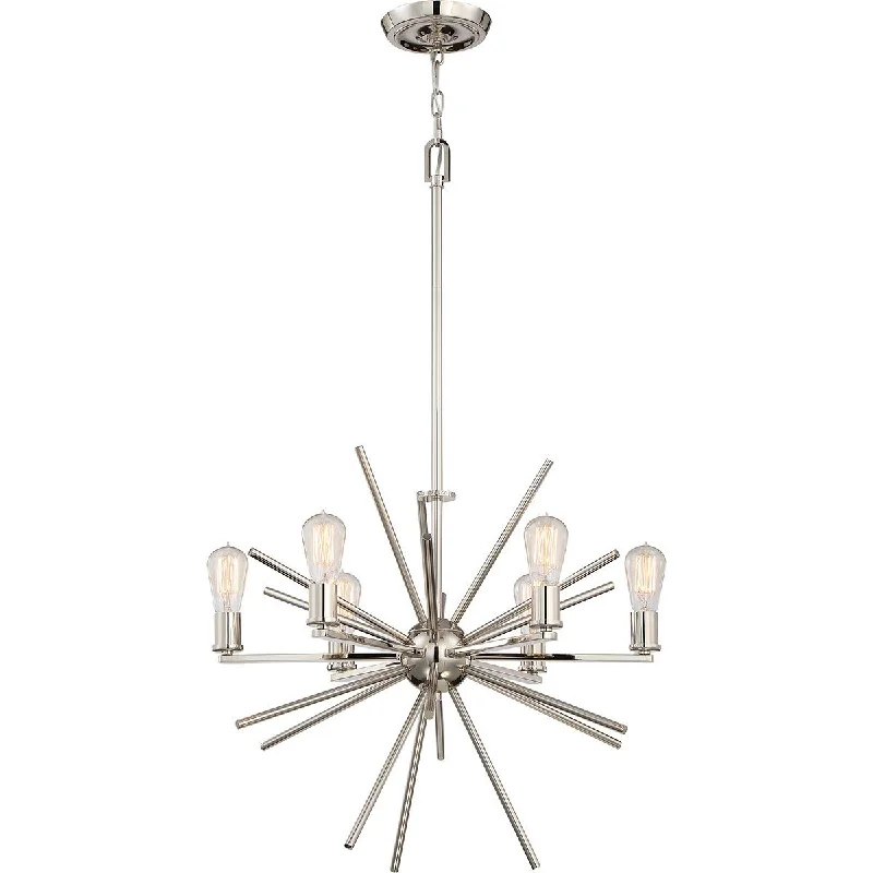 Chandeliers for High Ceilings to Fill Vertical SpaceAberdeen Six Light Silver Chandelier - ID 9053 Chandeliers for High Ceilings to Fill Vertical SpaceAberdeen Six Light Silver Chandelier - ID 9053