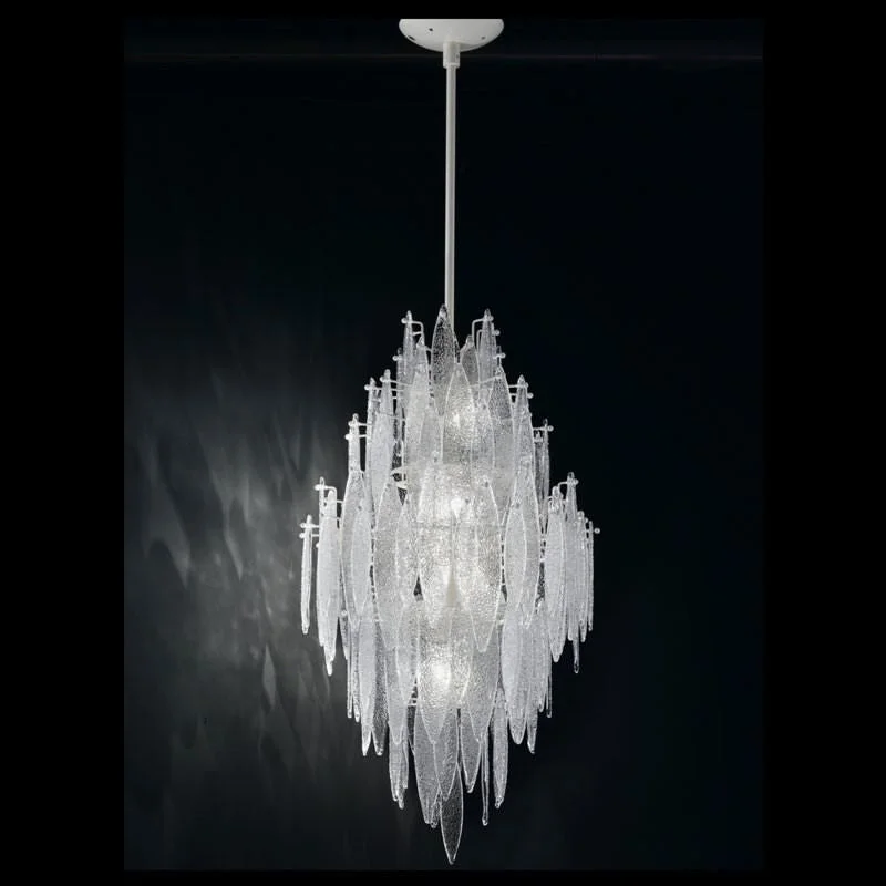 Chandeliers with Clear Crystal for a Sparkling EffectCastlenau Small Murano Glass Chandelier - ID 8035 Chandeliers with Clear Crystal for a Sparkling EffectCastlenau Small Murano Glass Chandelier - ID 8035