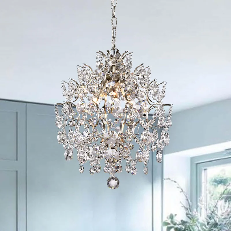 Chandeliers with Frosted Glass for a Softer Light DiffusionDalia Indoor 3-light Crystal Chandelier Chandeliers with Frosted Glass for a Softer Light DiffusionDalia Indoor 3-light Crystal Chandelier