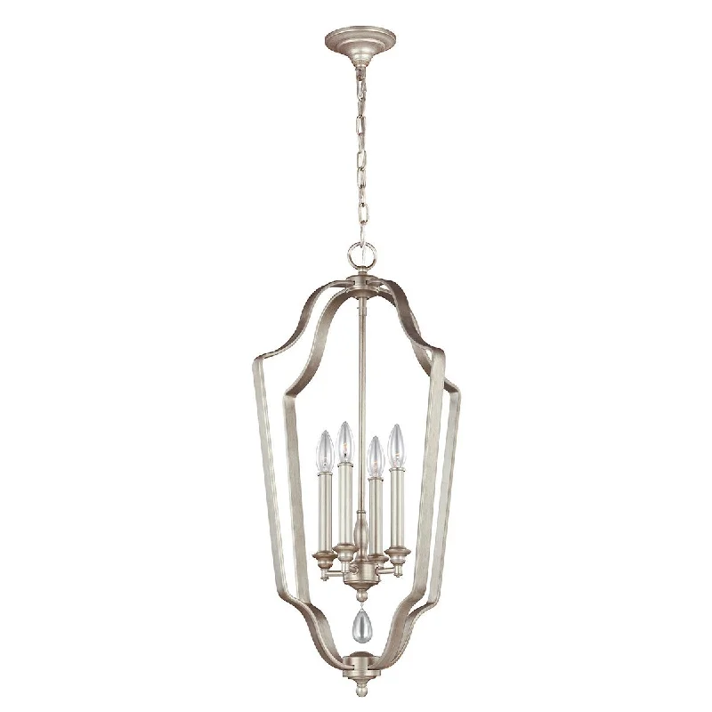 Chandeliers for Dining Rooms to Set the Mood for MealsRipley Gilded Silver Four Light Foyer Chandelier - ID 7467 Chandeliers for Dining Rooms to Set the Mood for MealsRipley Gilded Silver Four Light Foyer Chandelier - ID 7467