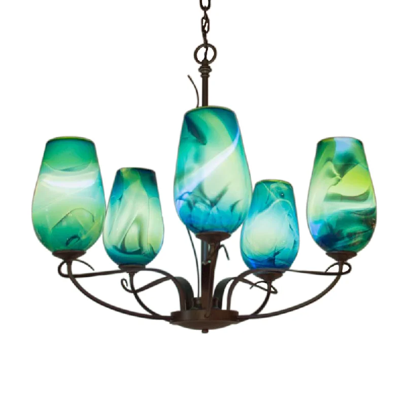 French Country Chandeliers with a Romantic AuraFlora Uplight Chandelier (5 Light)