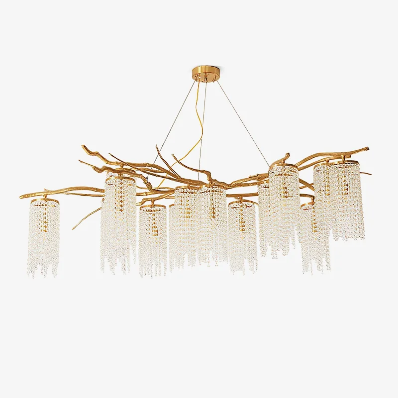 Incandescent Chandeliers for a Warm and Traditional GlowForest Dawn Brass Chandelier