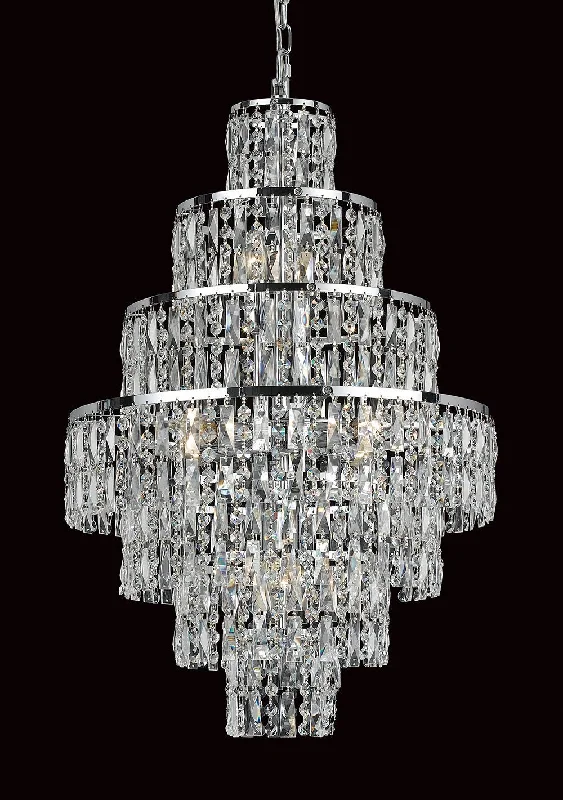 Small Chandeliers for Compact RoomsGrove Seven Tiered 8 Light Cascading Crystal Chandelier In Polished Chrome - ID 8112 Small Chandeliers for Compact RoomsGrove Seven Tiered 8 Light Cascading Crystal Chandelier In Polished Chrome - ID 8112