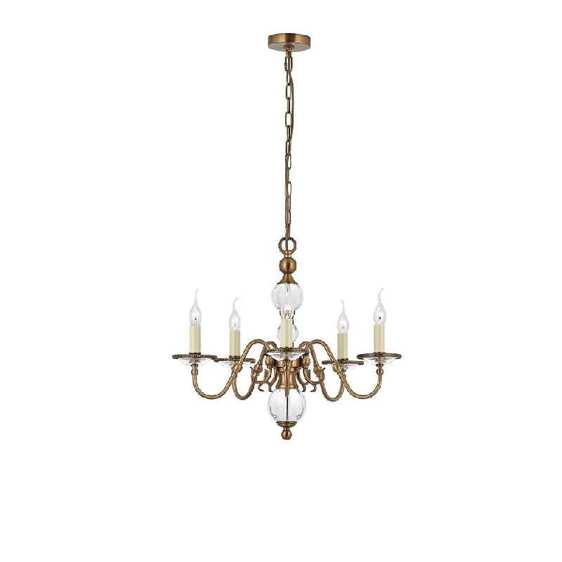 Oversized Chandeliers as a Statement Piece in Living RoomsHampton 5 Arm Chandelier In Antique Brass - ID 8732 Oversized Chandeliers as a Statement Piece in Living RoomsHampton 5 Arm Chandelier In Antique Brass - ID 8732