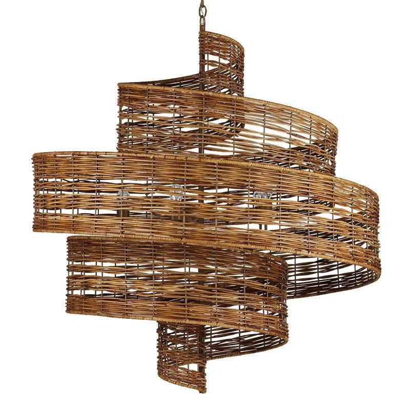 Ceiling - Mounted Chandeliers for Standard CeilingsKhaki Natural Rattan Saisei Grande Chandelier Ceiling - Mounted Chandeliers for Standard CeilingsKhaki Natural Rattan Saisei Grande Chandelier