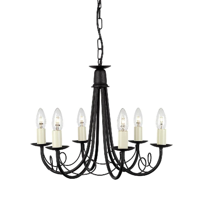French Country Chandeliers with a Romantic AuraLambeth Black/Gold 6 Arm Ceiling Light - ID 571 French Country Chandeliers with a Romantic AuraLambeth Black/Gold 6 Arm Ceiling Light - ID 571