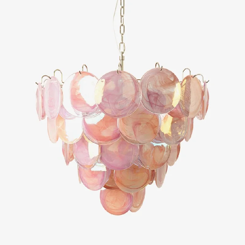 Oversized Chandeliers as a Statement Piece in Living RoomsPink Murano Disc Chandelier Oversized Chandeliers as a Statement Piece in Living RoomsPink Murano Disc Chandelier
