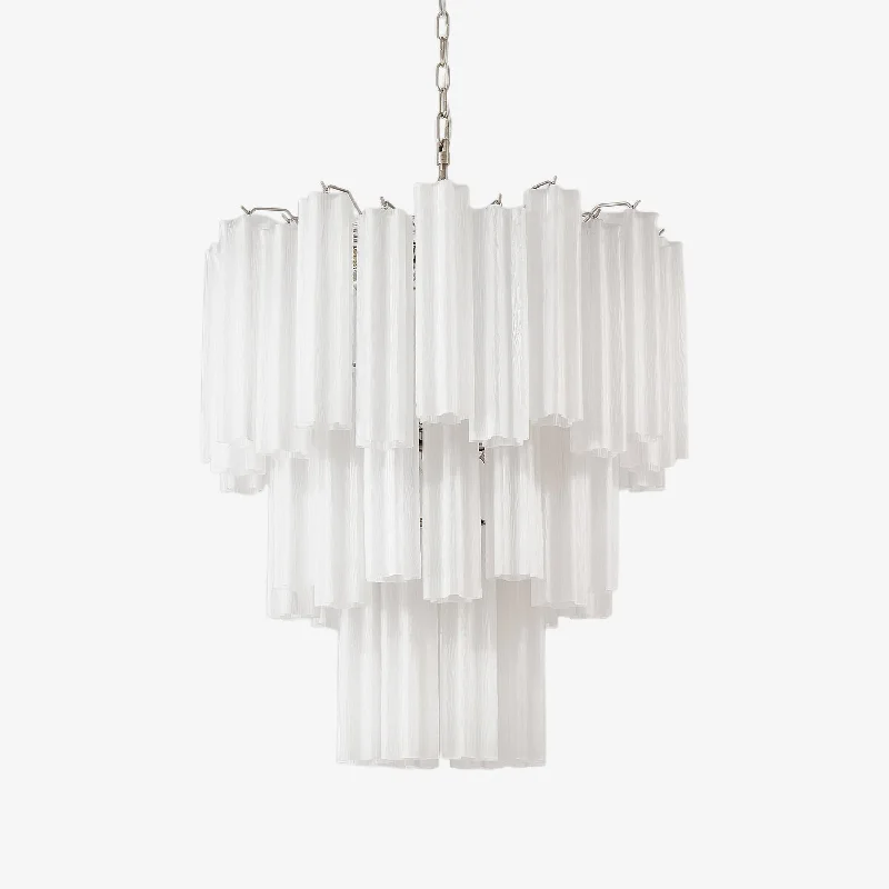 Chandeliers with Metal Frames in Copper FinishFrosted Glass Tubes Chandelier