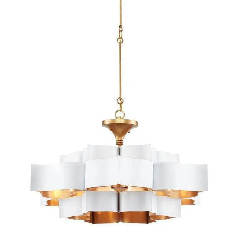 Chandeliers for Living Rooms to Create a Focal PointContemporary Gold Leaf Grand Lotus White Chandelier Chandeliers for Living Rooms to Create a Focal PointContemporary Gold Leaf Grand Lotus White Chandelier