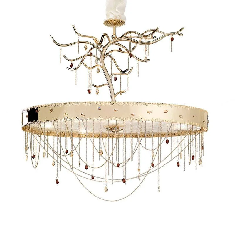 Chandeliers with Metal Frames in Copper FinishHerit 8 Light Murano Glass Chandelier - ID 8043