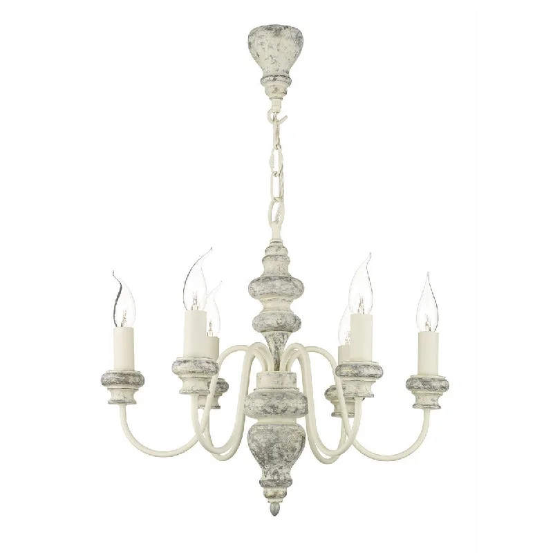 Chandeliers with Frosted Glass for a Softer Light DiffusionVerona Grey 6 Arm Chandelier - ID 8730 Chandeliers with Frosted Glass for a Softer Light DiffusionVerona Grey 6 Arm Chandelier - ID 8730