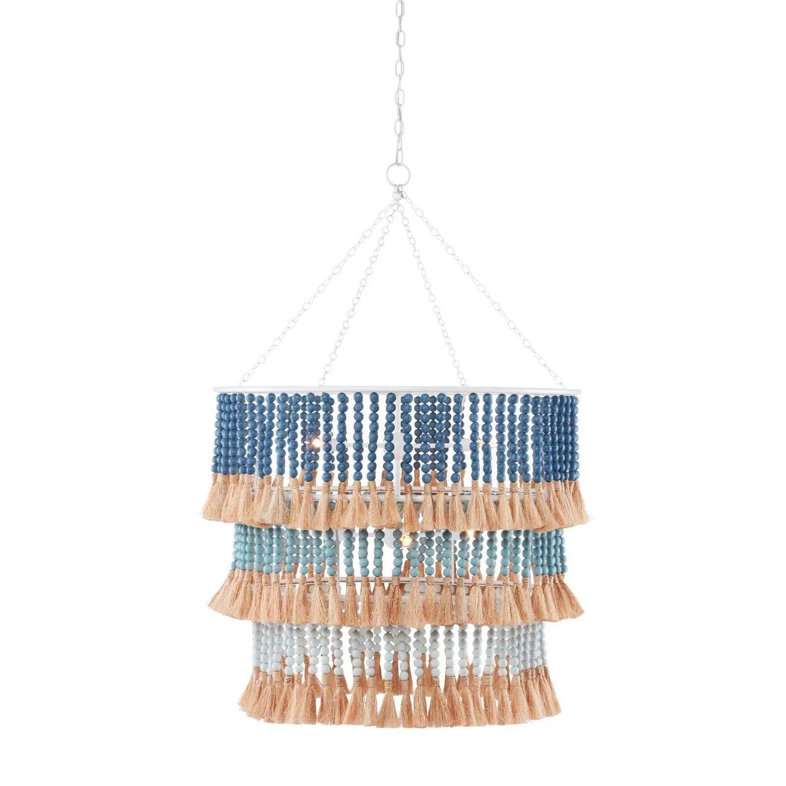 Chandeliers with Colored Glass for a Splash of ColorWhite Blue St. Barts Chandelier Chandeliers with Colored Glass for a Splash of ColorWhite Blue St. Barts Chandelier