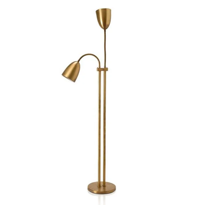 Metal Floor Lamp with a Matte Black Finish for a Sleek LookTwo Light Brass Floor Lamp Metal Floor Lamp with a Matte Black Finish for a Sleek LookTwo Light Brass Floor Lamp