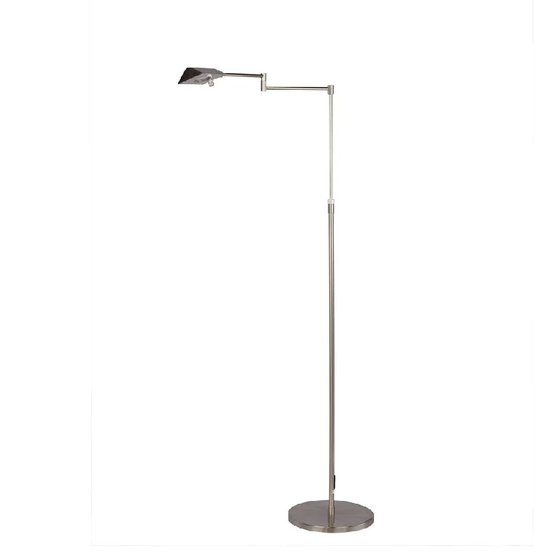 Dimmable Floor Lamp for Adjustable Lighting Ambiance53.75 inch Adjustable LED Metal Floor Lamp in Satin Chrome Dimmable Floor Lamp for Adjustable Lighting Ambiance53.75 inch Adjustable LED Metal Floor Lamp in Satin Chrome