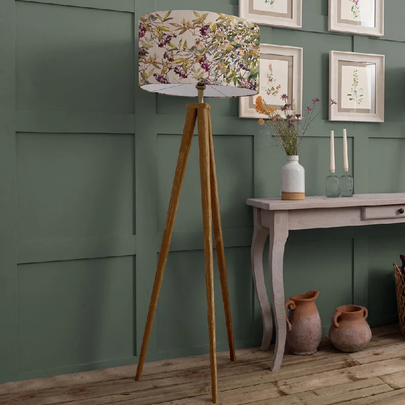 Bohemian Inspired Floor Lamp for Eclectic Home DecorLynhurst Eva & Aratus Complete Floor Lamp Nut/Acorn
