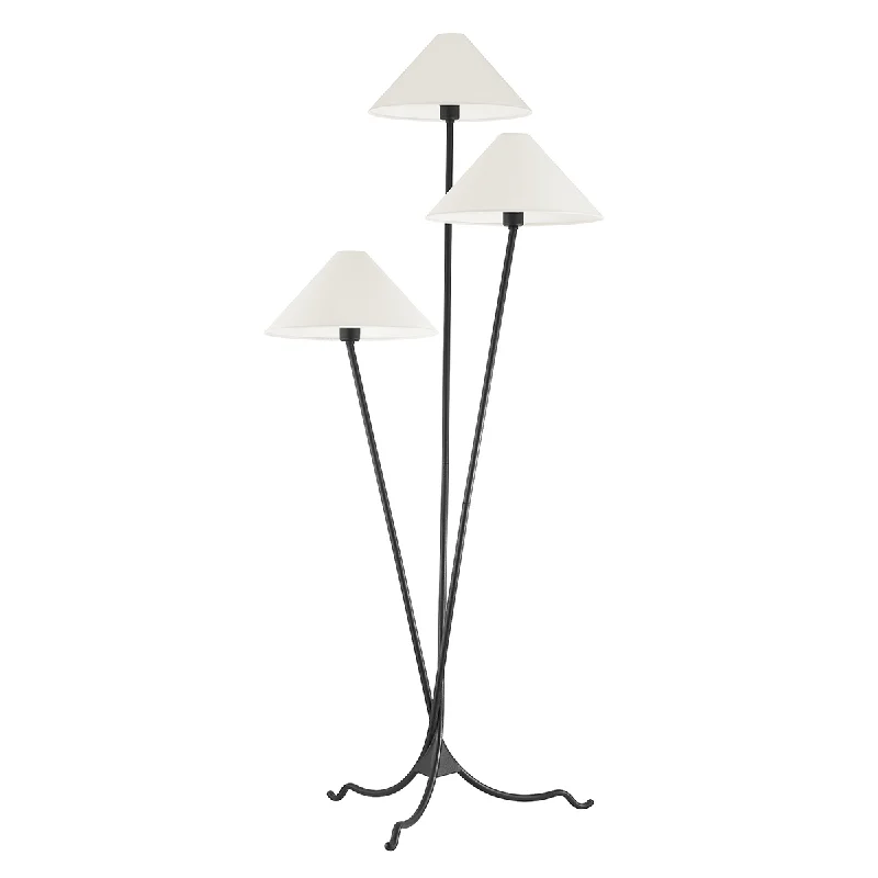 Glass Floor Lamp with Frosted Shades for Soft Diffused LightCEDAR 3 LIGHT FLOOR LAMP Glass Floor Lamp with Frosted Shades for Soft Diffused LightCEDAR 3 LIGHT FLOOR LAMP