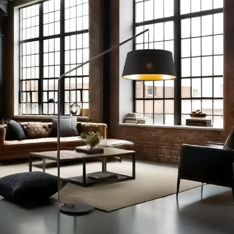 Marble Base Floor Lamp for a Touch of LuxuryDowney Floor Lamp in Black or White