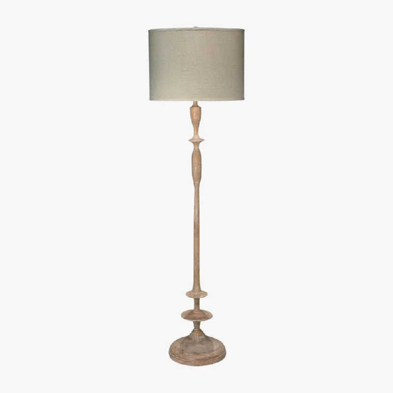 Fabric Floor Lamp with a Linen Shade for a Relaxed AestheticDubrow Floor Lamp