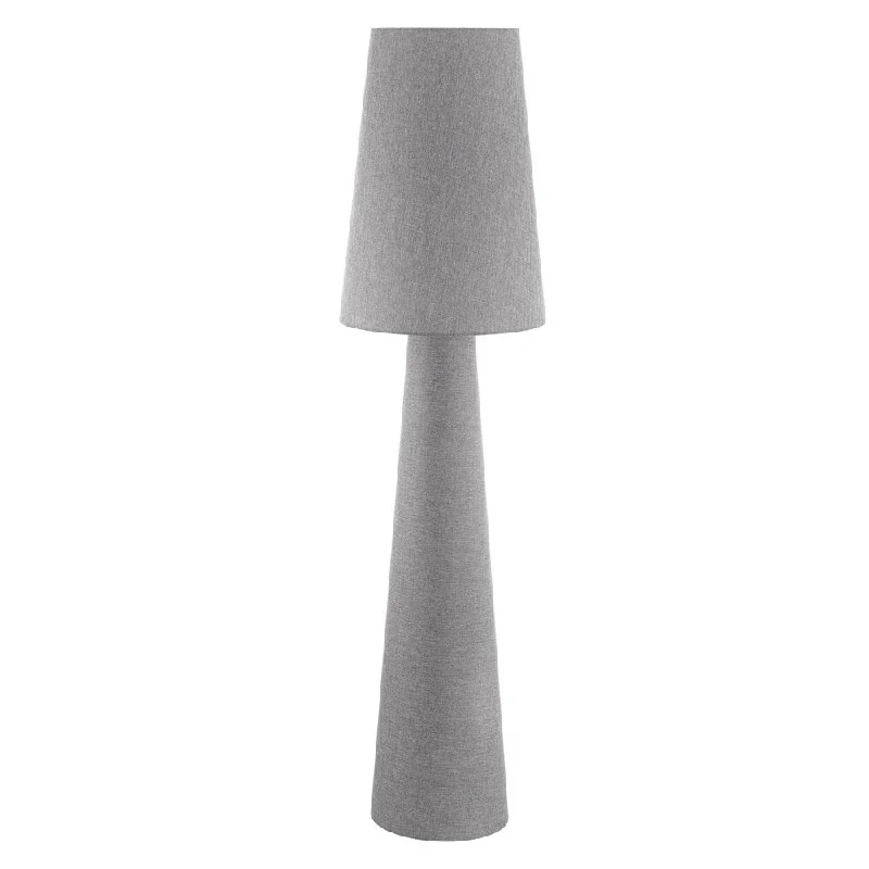 Wood Floor Lamp with Natural Grain for a Warm and Organic FeelEglo Carpara 2-light Grey Floor Lamp