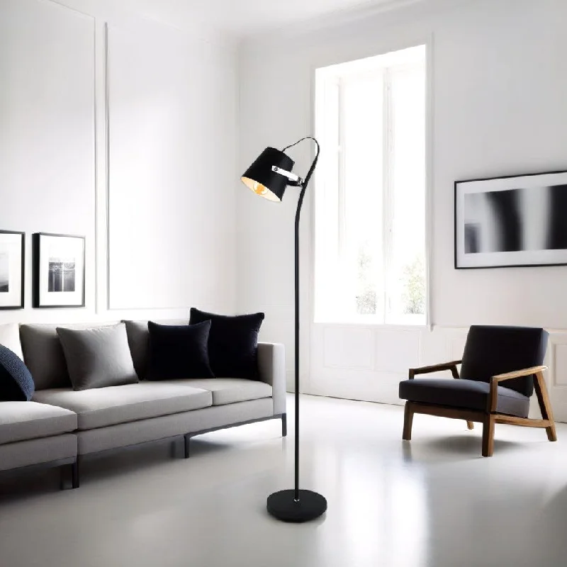 Rustic Farmhouse Style Floor Lamp for Cozy BedroomsElsa Floor Lamp in Black or White