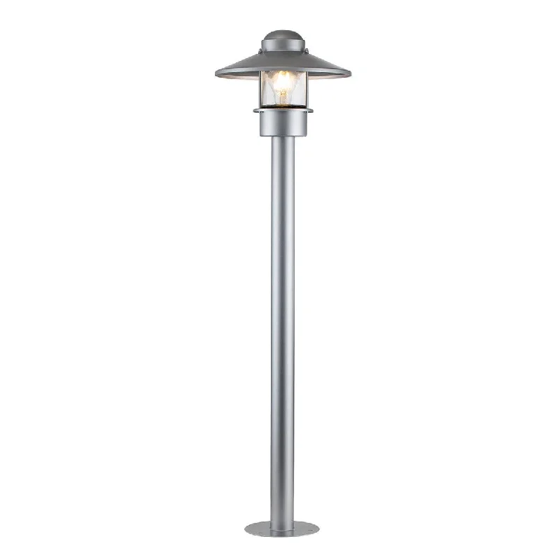 Industrial Style Floor Lamp with Exposed Bulbs for Loft ApartmentsElstead Klampenborg 1 Light Silver Outdoor Bollard Industrial Style Floor Lamp with Exposed Bulbs for Loft ApartmentsElstead Klampenborg 1 Light Silver Outdoor Bollard