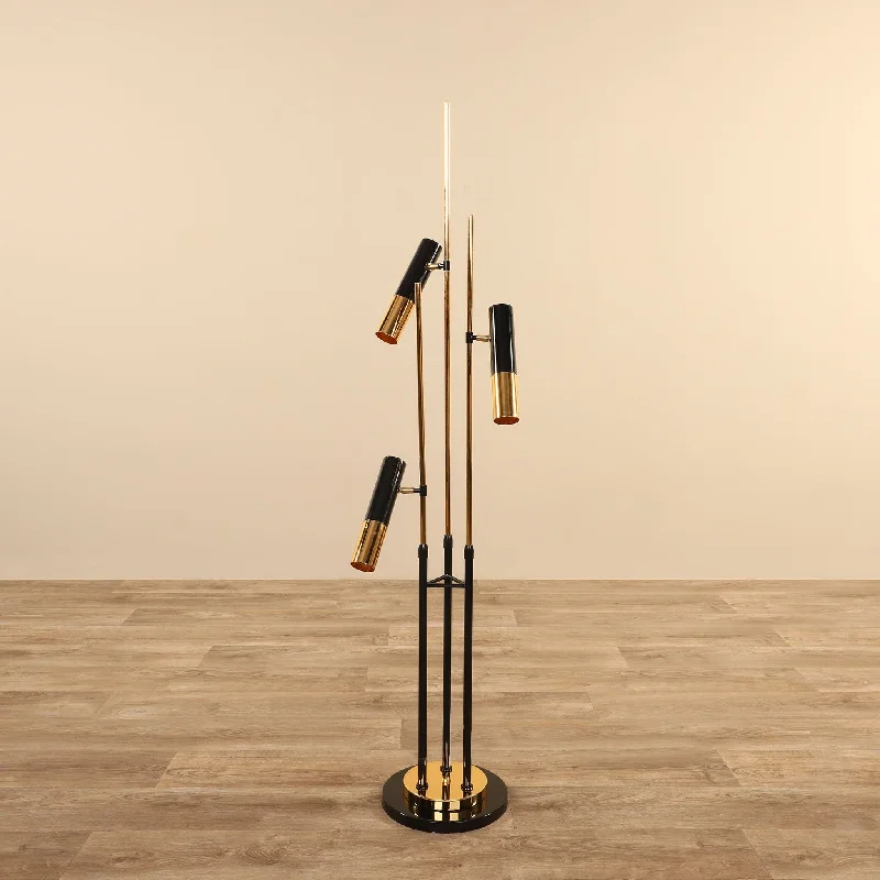 Industrial Style Floor Lamp with Exposed Bulbs for Loft ApartmentsFloor Lamp
