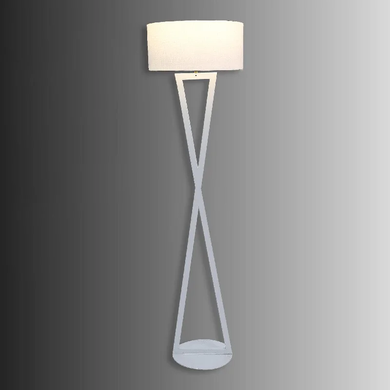 Modern Minimalist Floor Lamp for Contemporary Living RoomsHamptons White Floor Lamp With Metal Base By SS Lightings Modern Minimalist Floor Lamp for Contemporary Living RoomsHamptons White Floor Lamp With Metal Base By SS Lightings