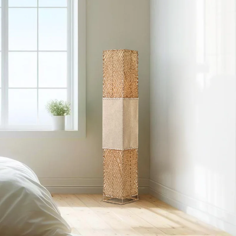 Marble Base Floor Lamp for a Touch of LuxuryAnna Lattice Floor Lamp - Black or Khaki Paper Rope and Linen Shade, 1505mm High, PL0297 Marble Base Floor Lamp for a Touch of LuxuryAnna Lattice Floor Lamp - Black or Khaki Paper Rope and Linen Shade, 1505mm High, PL0297
