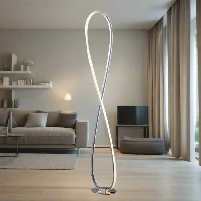 Rustic Farmhouse Style Floor Lamp for Cozy BedroomsHarper infinite Metal LED Floor Lamp - Polished Chrome, 1300mm High, PL0217 Rustic Farmhouse Style Floor Lamp for Cozy BedroomsHarper infinite Metal LED Floor Lamp - Polished Chrome, 1300mm High, PL0217