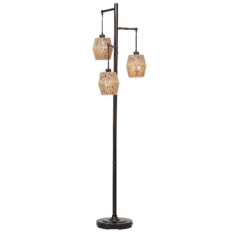 Rustic Farmhouse Style Floor Lamp for Cozy BedroomsISHA FLOOR LAMP