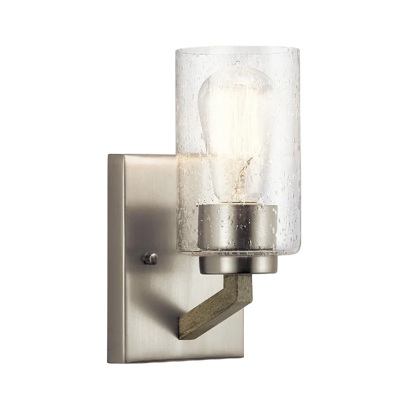 Industrial Style Floor Lamp with Exposed Bulbs for Loft ApartmentsKichler Deryn 1 Light Silver Wall Light - Glass Shade Industrial Style Floor Lamp with Exposed Bulbs for Loft ApartmentsKichler Deryn 1 Light Silver Wall Light - Glass Shade