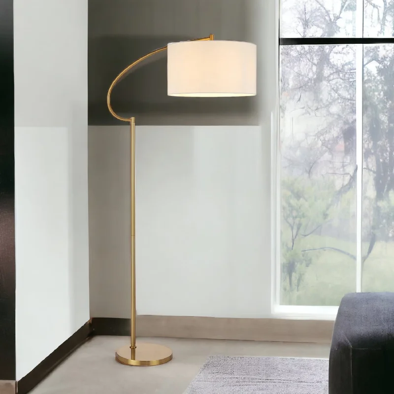 Dimmable Floor Lamp for Adjustable Lighting AmbianceLaine Floor Lamp in Antique Gold and Ivory Dimmable Floor Lamp for Adjustable Lighting AmbianceLaine Floor Lamp in Antique Gold and Ivory