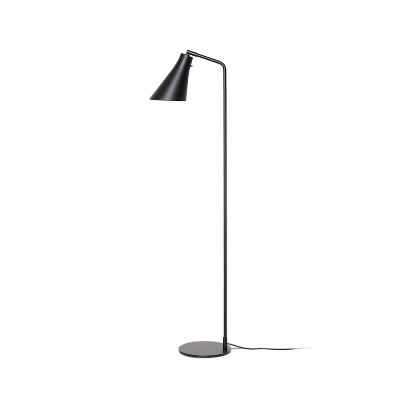 Glass Floor Lamp with Frosted Shades for Soft Diffused LightMiller Floor Lamp - Black