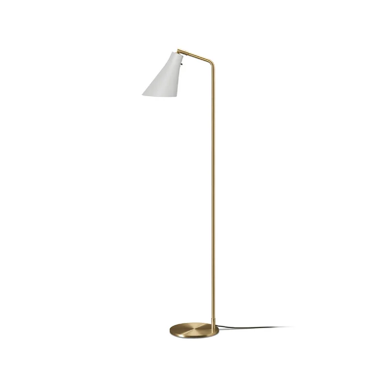 Glass Floor Lamp with Frosted Shades for Soft Diffused LightMiller Floor Lamp - Silk Grey/Brass Glass Floor Lamp with Frosted Shades for Soft Diffused LightMiller Floor Lamp - Silk Grey/Brass
