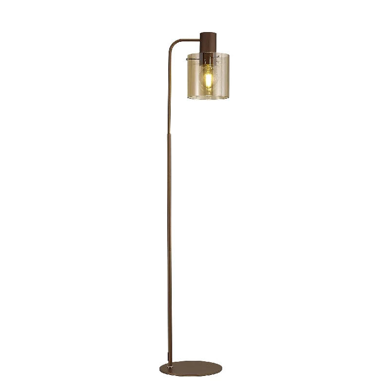 Smart Floor Lamp with Voice Control and Bluetooth ConnectivityNelson Lighting NL73089 Tokyo 1 Light Floor Lamp Mocha Polished Chrome