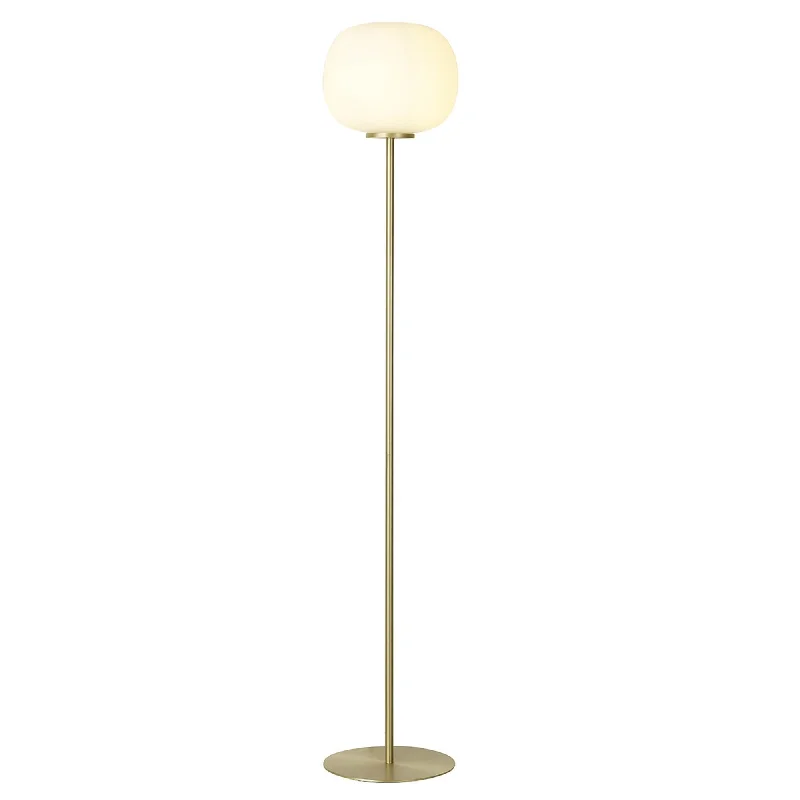 Way Switch Floor Lamp for Multiple Light Intensity LevelsNelson Lighting NL86559 Sabus 1 Light Floor Lamp Satin Gold Frosted White