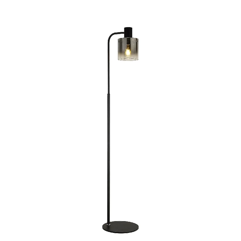 Adjustable Height Floor Lamp for Versatile Lighting NeedsNelson Lighting NL91609 Tokyo 1 Light Floor Lamp Black Polished Chrome