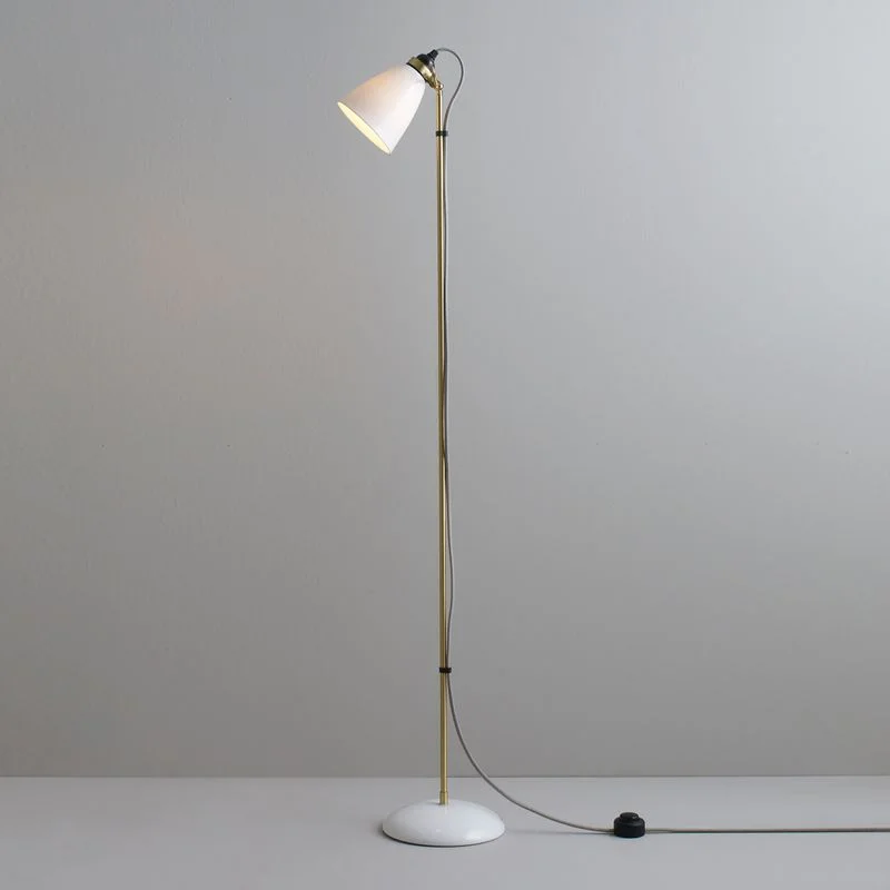 Wood Floor Lamp with Natural Grain for a Warm and Organic FeelOriginal BTC Hector 30 Floor Light, Grey Cable Wood Floor Lamp with Natural Grain for a Warm and Organic FeelOriginal BTC Hector 30 Floor Light, Grey Cable