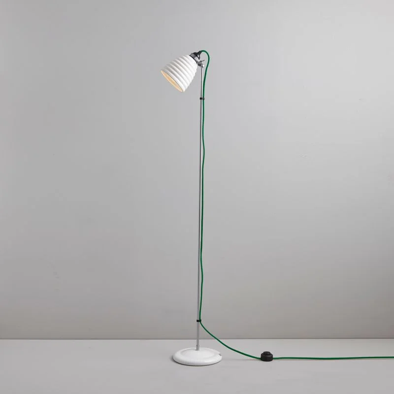 Fabric Floor Lamp with a Linen Shade for a Relaxed AestheticOriginal BTC Hector Bibendum Floor Light, Green Flex Fabric Floor Lamp with a Linen Shade for a Relaxed AestheticOriginal BTC Hector Bibendum Floor Light, Green Flex