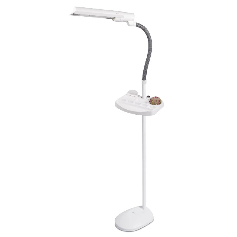 Way Switch Floor Lamp for Multiple Light Intensity LevelsOttLite Crafter's Floor Lamp with Storage Tray, White Way Switch Floor Lamp for Multiple Light Intensity LevelsOttLite Crafter's Floor Lamp with Storage Tray, White