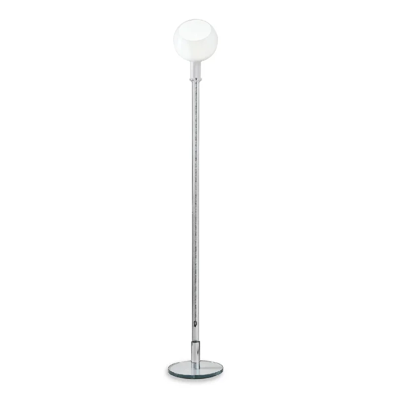 Glass Floor Lamp with Frosted Shades for Soft Diffused LightParola Floor Lamp - White