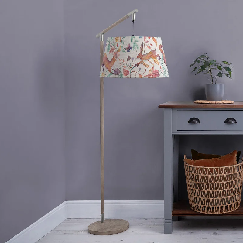 Adjustable Height Floor Lamp for Versatile Lighting NeedsLeaping Into The Fauna Quintus Taper & Quintus Complete Floor Lamp Grey/Linen